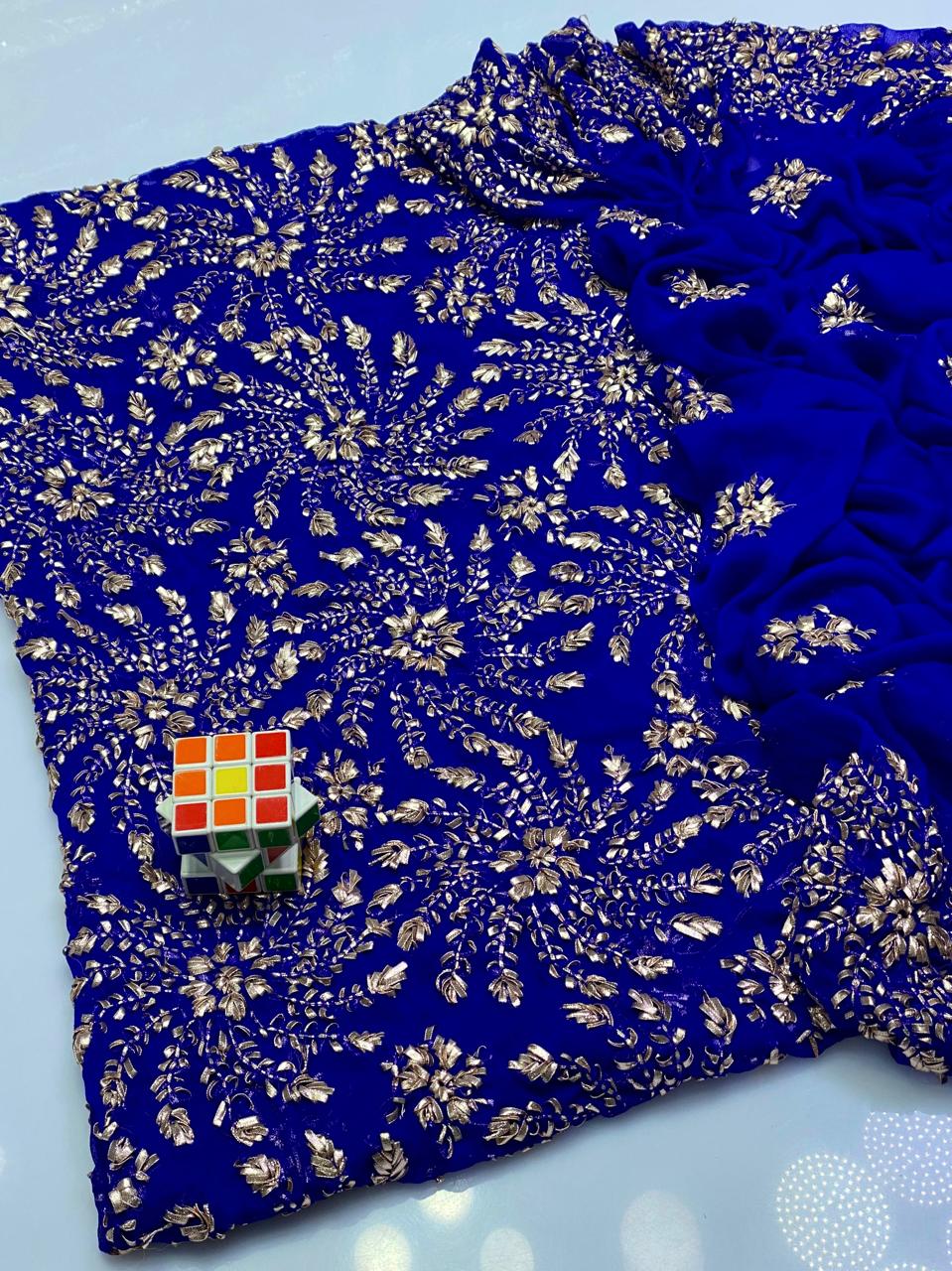 Luxury Wedding Gotta Embroidered Chiffon 2PC Dress – Wedding Collection