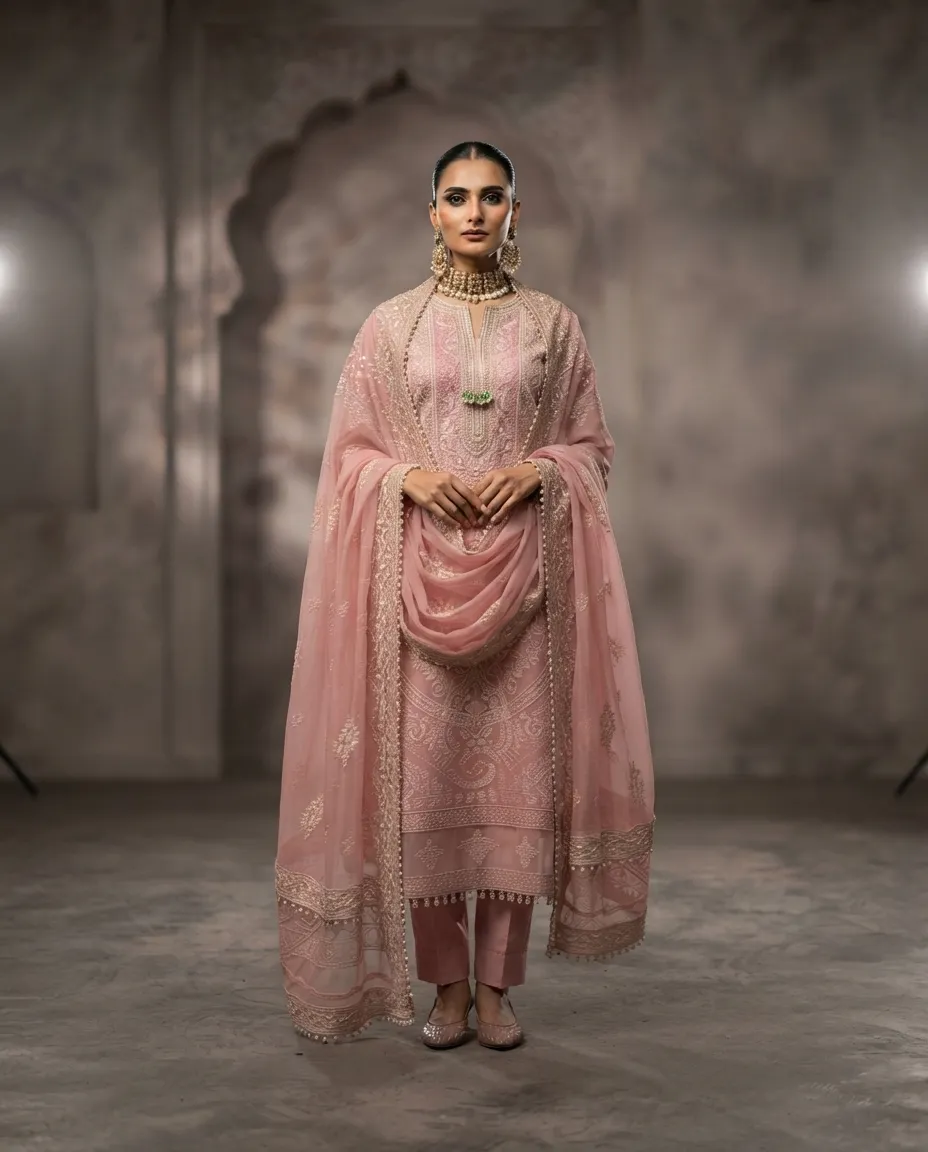 Pink Organza / Net — image 1